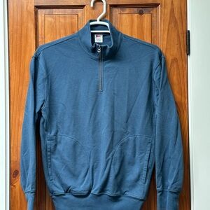 J.Crew Men’s XS Relaxed-fit lightweight french terry quarter-zip sweatshirt